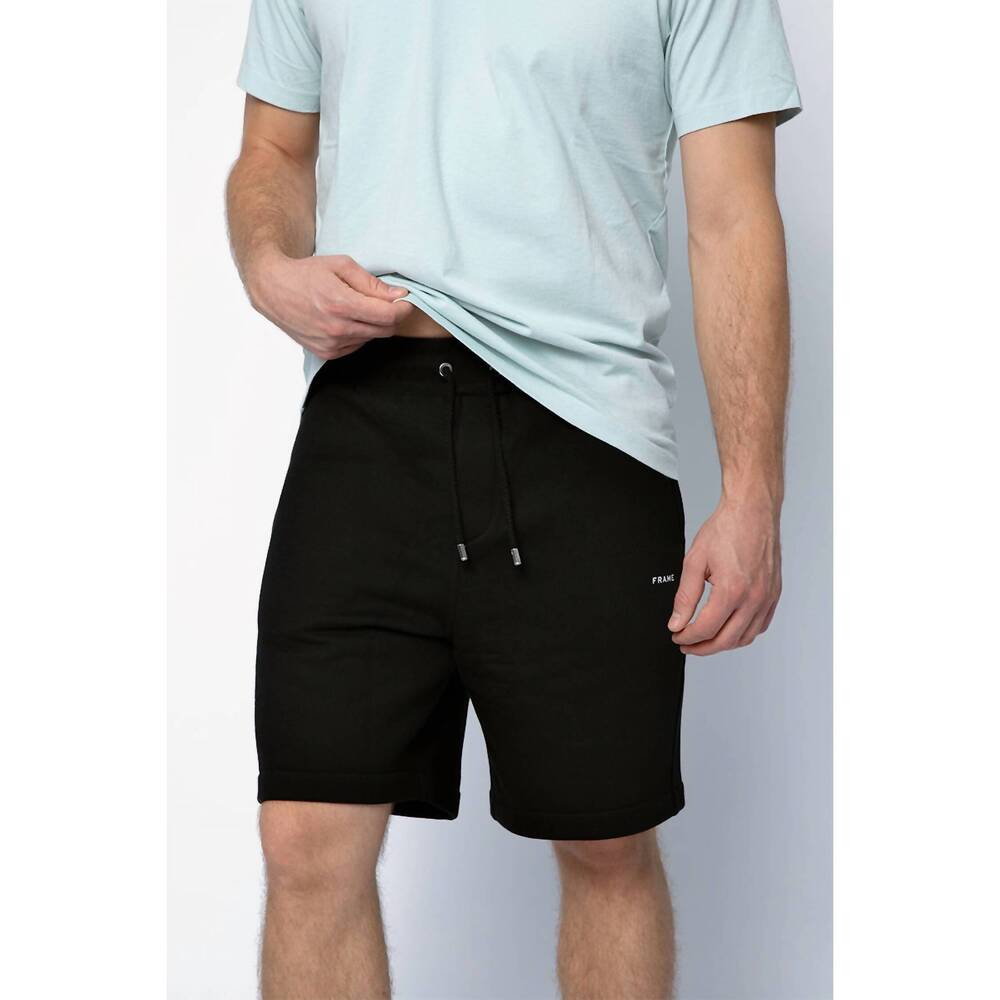 NEW FRAME sweat banded short in noir